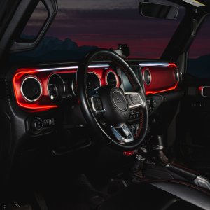 Jeep Gladiator JT LED Dash Strip Kit - Interior - ORACLE Lighting - Dynamic ColorSHIFT - `20-`23
